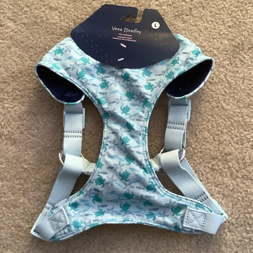 Vera Bradley Aqua Turtle Dog Harness